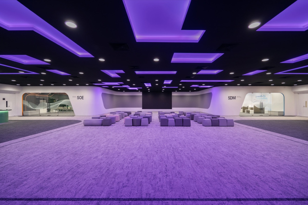 Contemporary office interior at the ITE Experience Centre